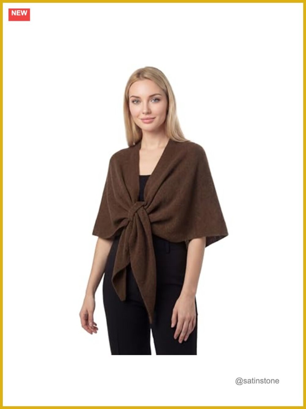 Pashmina Triangle Shawl Wrap Knit Cape Sweater Scarf Fall Winter